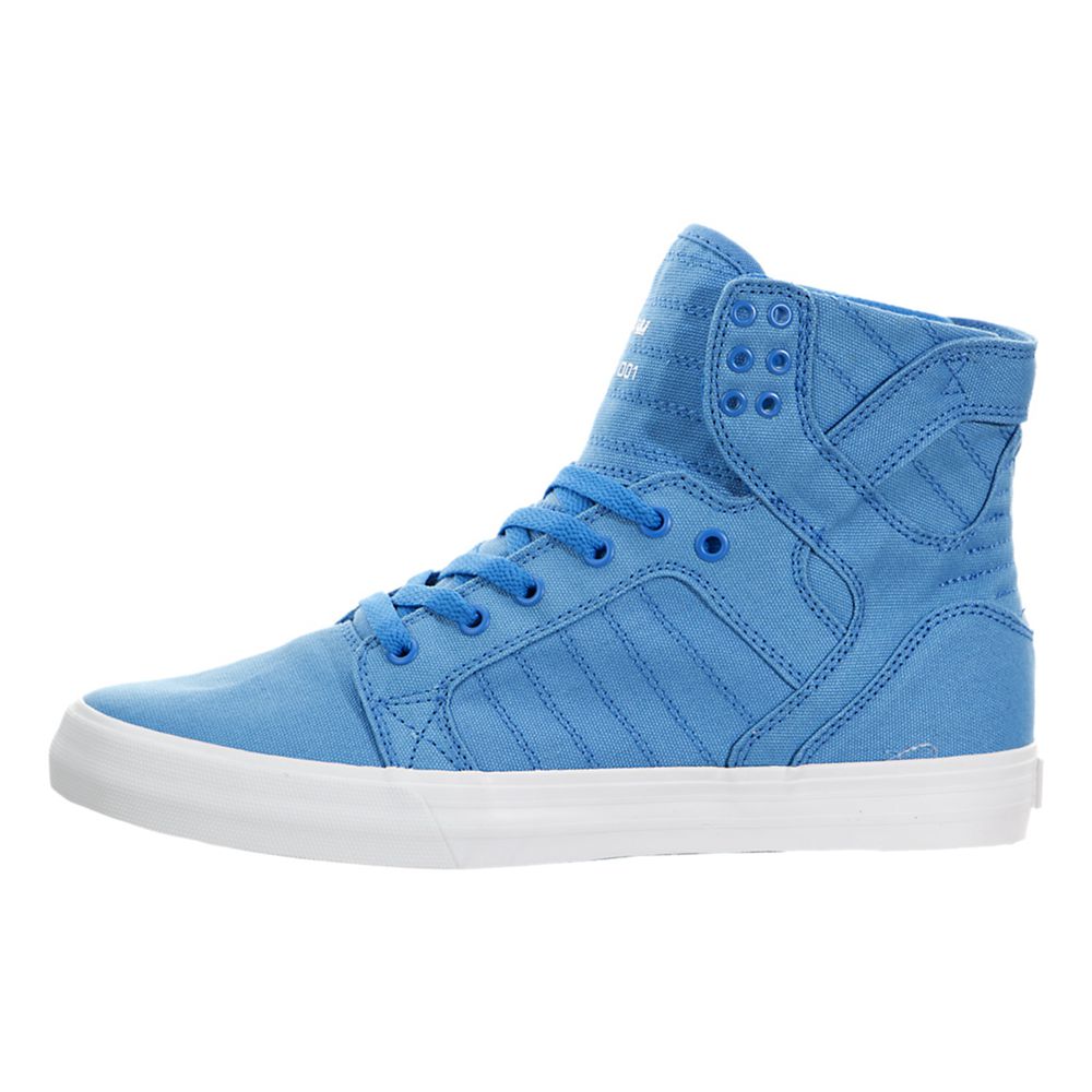 Baskets Montantes Supra SkyTop D Bleu Royal/White Homme | NNZ-75788915